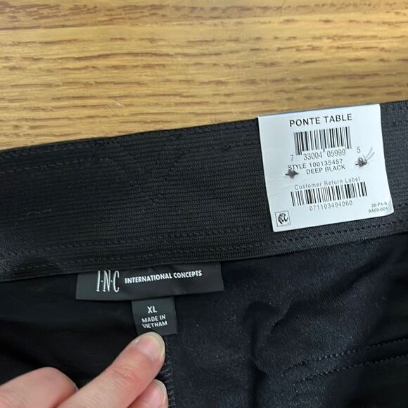 INC International Concepts Womens Pants Curvy Mid Rise Black Size Extra Large NW - Picture 6 of 14